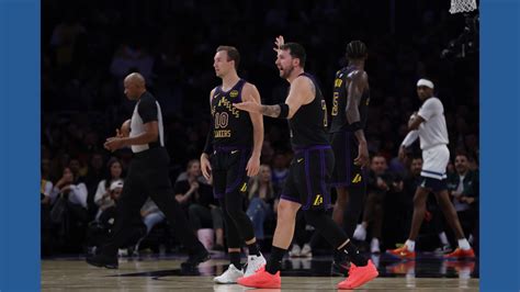 Luka's 31, Reaves' big 2nd half propel Lakers to season sweep of ...