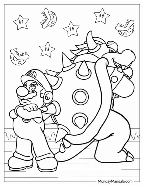 26 Bowser Coloring Pages (Free PDF Printables) | Mario coloring pages ...