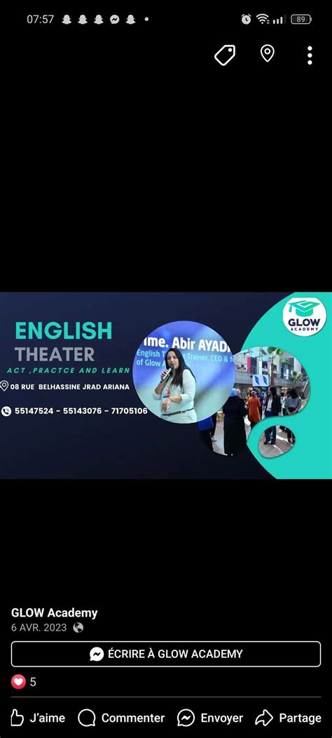 English theatre workshop for adults , Be Actor Studio, Tunis, 9 January ...