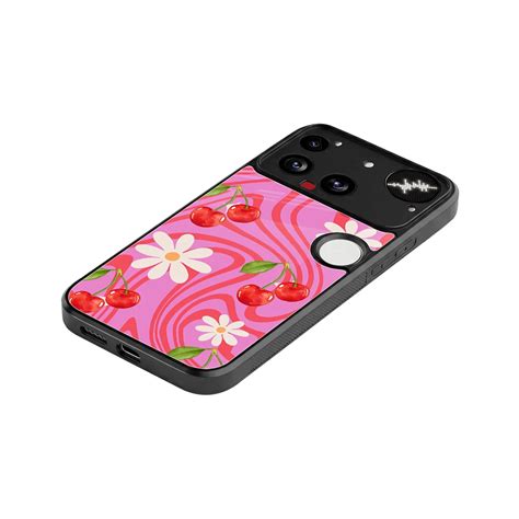 Floral Cherry Phone Case for Nothing Phone 3 | Glass Case – Boujee