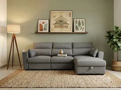 Classifieds: Modern Grey Sofa Bed with Storage Soft Cushions Left or ...
