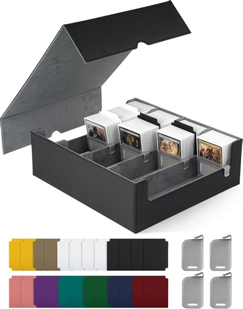 Trading Card Storage Box, Commander Deck Case Holds 2400+, MTG ...