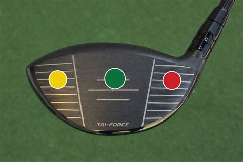 This is the best spot to miss on the driver face for minimal distance ...