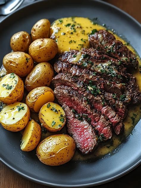 Ultimate Slow Cooker Cowboy Butter Steak & Potatoes - Delicious