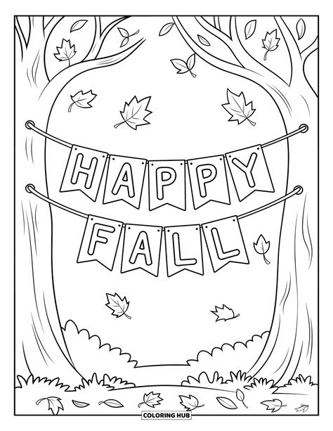 95+ Happy Fall Coloring Pages for Kids & Adults (Free Printable PDFs)