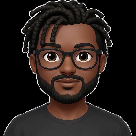 African American dark brown skin man with shoulder length black ...