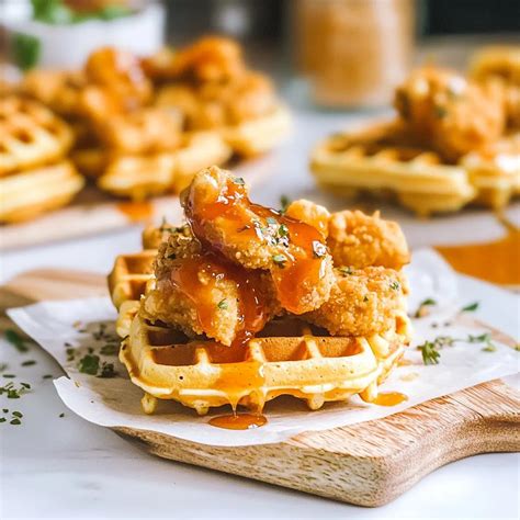 mini chicken and waffles: Irresistibly Crispy Delight - Easystepsrecipes
