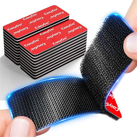 Amazon.com: Cosygo Heat Resistant Hook and Loop Strips, Heavy Duty & Waterproof, Strong Hold for ...