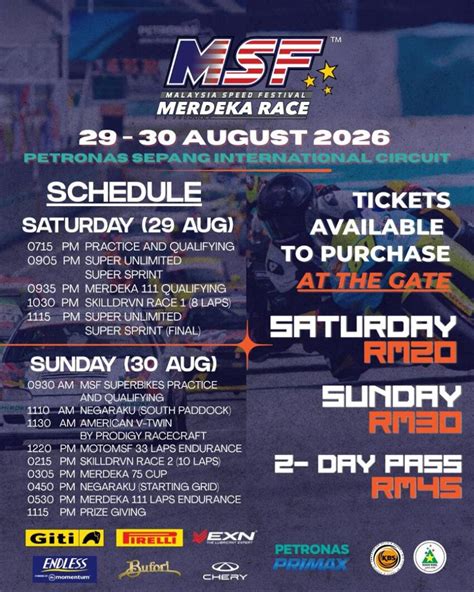MSF Merdeka Race kembali ke Sepang - sambut malam Merdeka ke-69 sambil ...