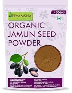 Buy Jamun Seed Powder 430G – Organic Ayurvedic Supplement for Diabetes ...