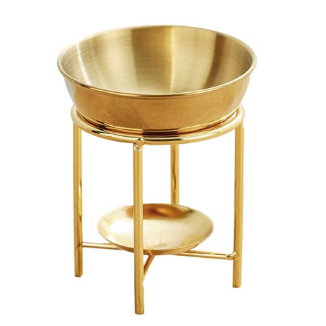 Contemporary Aromatherapist Essential Oil Melt Burners Diffuser Metal Tealight Holder for Scent ...