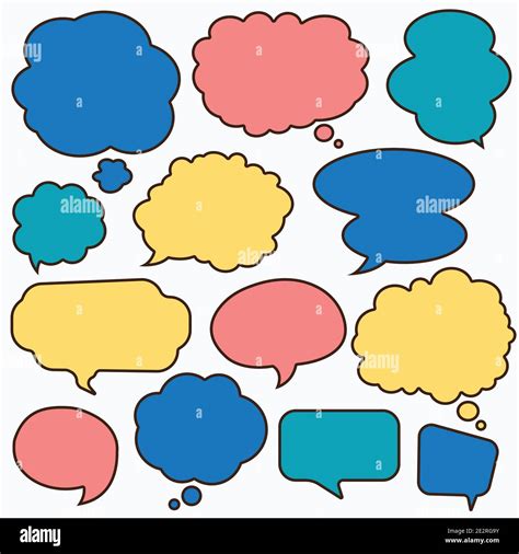 Comic speech bubbles pop art Stock Vector Images - Alamy