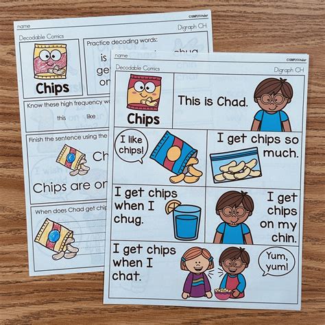 Digraph Decodable Comics - Simply Kinder + Printable Membership