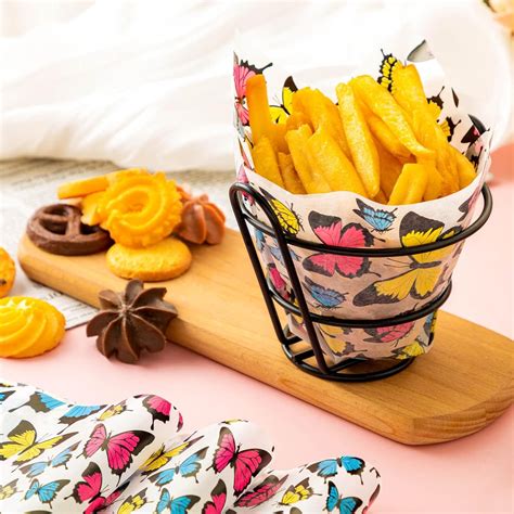 100 Pcs Valentine's Day Wax Paper Sheets - Deli Paper, Sandwich Wrap ...