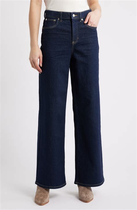SPANX® Authentic Stretch High Waist Wide Leg Jeans | Nordstrom