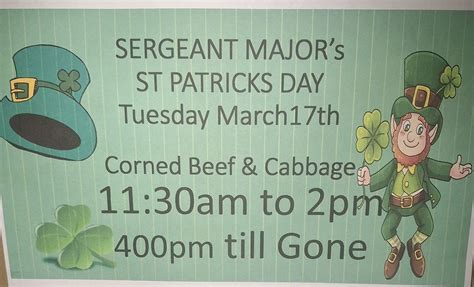 ST Patricks Day. Pre Order by Friday will helps us on how much to ...