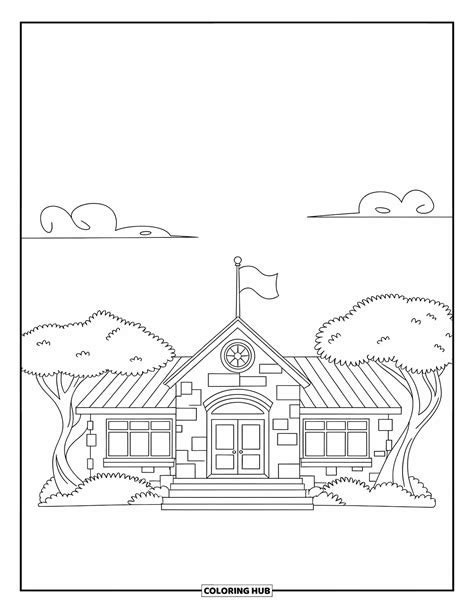 125+ Fargeleggingsark med bygninger for barn og voksne (Gratis)