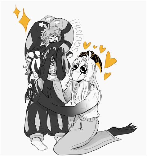 Drawing one of my clown wives for my birthday – @hexcii on Tumblr