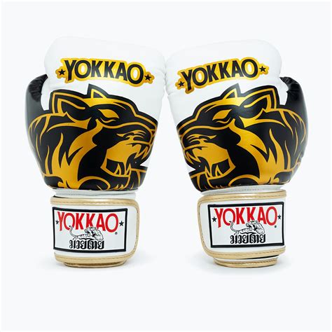 Boxhandschuhe YOKKAO Original Boxing Gloves absolute white (FYGL-90-4 ...