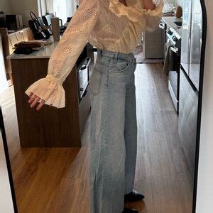 H&M | Tops | Hm Cream Ruffled Lace Blouse | Poshmark