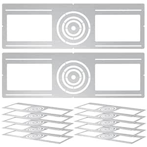 Tellegloww 12 Pcs New Construction Mounting Plate 3/4/6 Inch LED ...