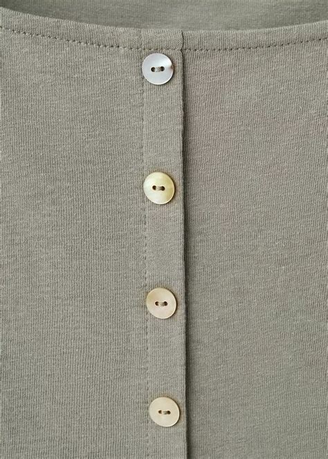 Cotton gilet with buttons - Women | MANGO Japan