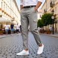 Cargo Pants for Men Relaxed Fit Breathable Tapered Casual Slacks Work ...