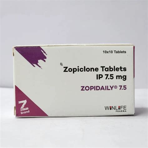 Zopiclone Tablets 7.5 Mg at ₹ 160/strip in Nagpur | ID: 2858240977297