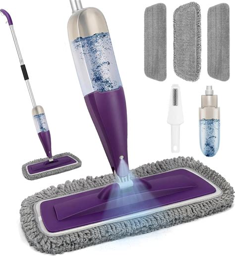 Microfiber Spray Mop for Floor Cleaning with Washable Pads, Dry Wet ...