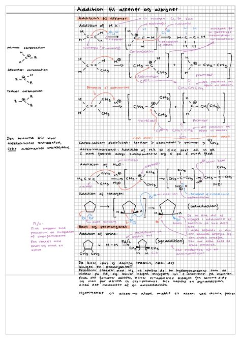 U3 Addition to Alkenes and Alkynes - Lecture Notes - Studocu