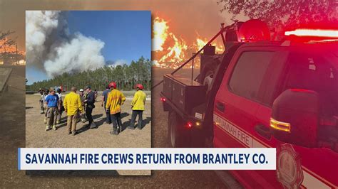 'Something I'll never forget': Savannah firefighters return from Brantley County