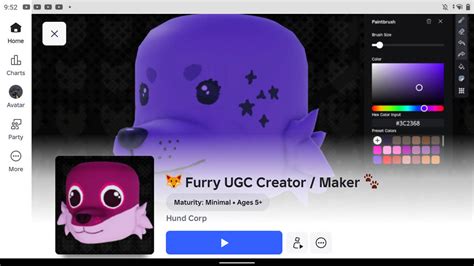 Roblox Furry UGC Maker Game 1 by GryphonWorldwide on DeviantArt