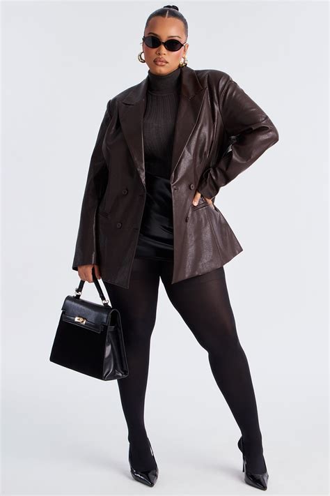 Phoebe Hourglass Blazer - Brown | Fashion Nova