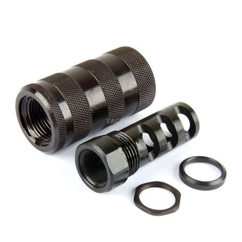 Muzzle Brake with Sound Sleeve Forwarder, Multiple Thread Options