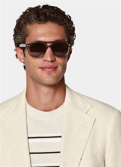 Abito Roma color sabbia relaxed fit in Puro lino | SUITSUPPLY