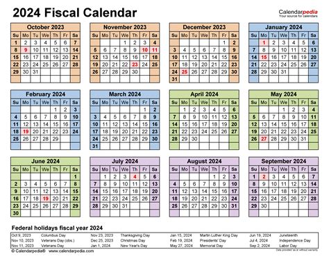 Fiscal Year Calendar For 2027 Printable Free - One For All