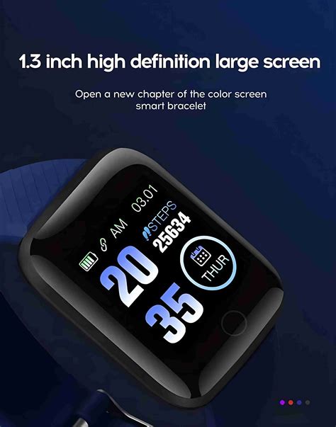 FRONY ID116 Smart Watch with Daily Activity Tracker, Heart Rate Sensor ...