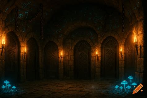 Dungeon+backdrop created on Craiyon