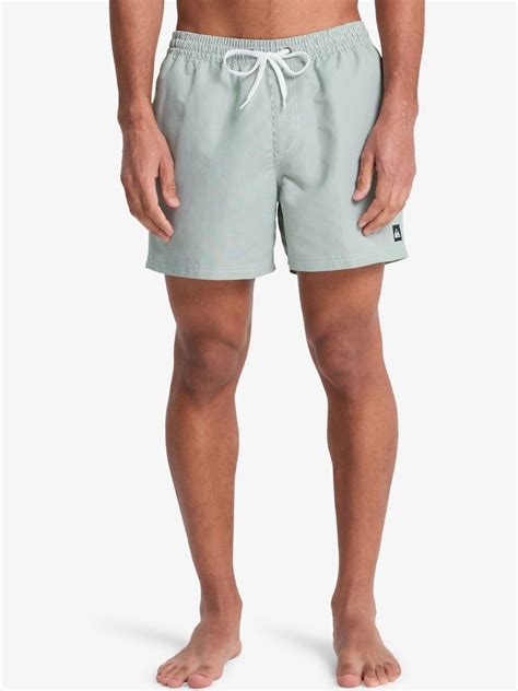 Buy Quiksilver Green Seersucker Everyday Deluxe Volley 15" Swim Shorts ...