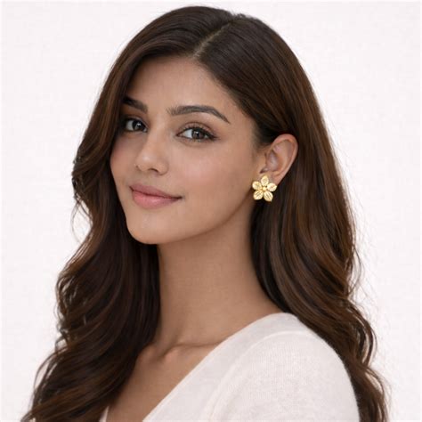 18K Gold Plated Leaf Glow Ring – Kimti