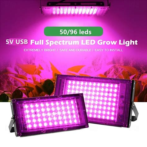 USB 5V Plant Grow Light Phyto Lamps Led Full Spectrum Growing ...