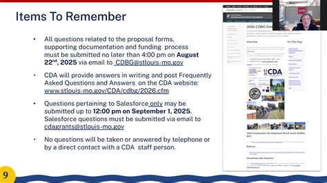 CDA spells out required registrations and documents for CDBG applicants ...