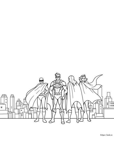 "superhero-coloring-pages" - Coloring Pages | ESLE.IO