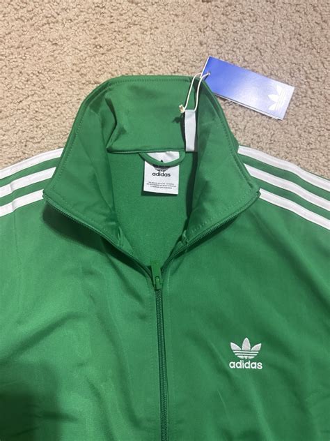 adidas Originals Firebird Mens Tracksuit Jacket & Pants Set Green, Size L