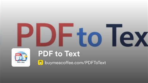 PDF to Text - Buymeacoffee