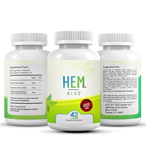 Hem Hero® Extra Strength Herbal Formula for Hemorrhoid Comfort