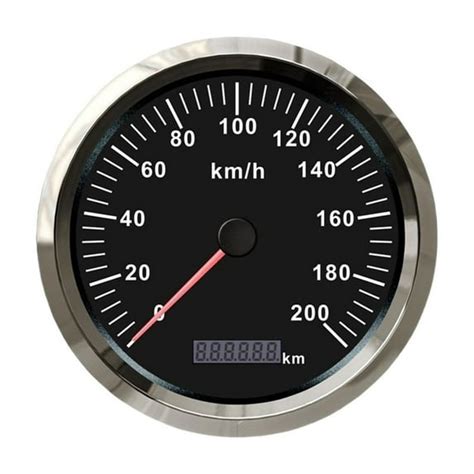 Universal 110mm 0-200km/h GPS Speedometer Car Speed Gauge Total Mileage ...