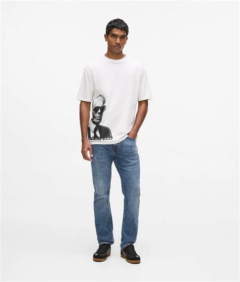 Karl print T-shirt | White | Men | KARL LAGERFELD