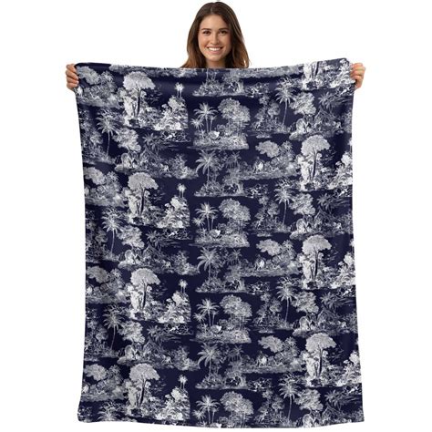 Blue Elephant Blanket Soft Cozy Warm Throw Blanket for Couch, Plush Fuzzy Flannel Fleece ...