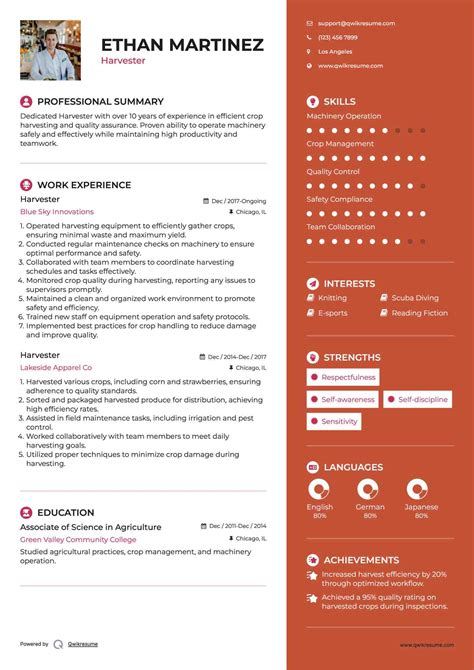 10+ Harvester Resume Samples & Templates for 2026